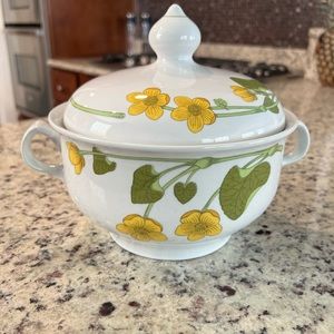 Vintage Figgjo Flint Lidded Casserole